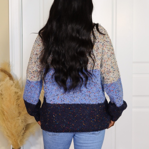 CONFETTI AND COLOR BLOCK SWEATER - Picture 4 of 10